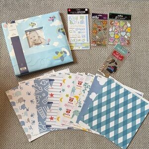 Baby boy Scrapbook Kit